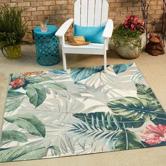 Outdoor Turgh Collection Area Rug Multi - 10' Square