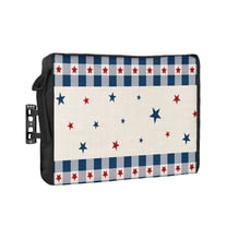 Outdoor Tv Cover 50 To 55 Inch, 4th of July USA Flag Star Patriot Cotton Linen Waterproof And Weatherproof Tv Covers Tv Display Protectors For Outside Flat Screen Tv 58x37x4.5In