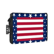 Outdoor Tv Cover 50 To 55 Inch, Independence Day USA Flag Star Waterproof And Weatherproof Tv Covers Tv Display Protectors For Outside Flat Screen Tv 40x25x4.5In