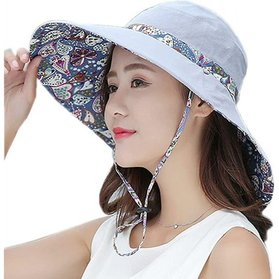 Outdoor UPF 50+ UV Sun Protection Breathable Face Neck Flap Cover Folding Sun Hat for Women