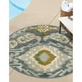 thumbnail image 1 of Outdoor Ucul Collection Area Rug Blue - 2'7" Round, 1 of 5
