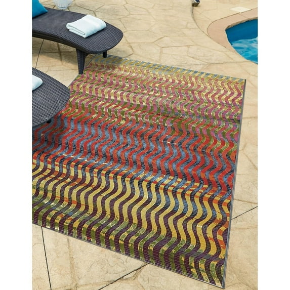 Outdoor Ucul Collection Area Rug Multi - 10'x12'