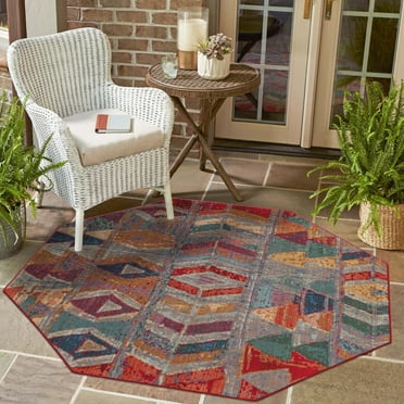 Benissimo Contemporary Indoor / Outdoor Area Rug RAMS HORN Collection I ...