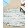 thumbnail image 1 of Outdoor Ucul Collection Area Rug Teal - 10' Round, 1 of 5