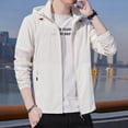 thumbnail image 1 of Outdoor Ultra-thin Jacket Men‘s Summer Waterproof Ice Silk Quick-drying Skin Windbreaker Casual Camping Sunscreen Hooded Coat, 1 of 7