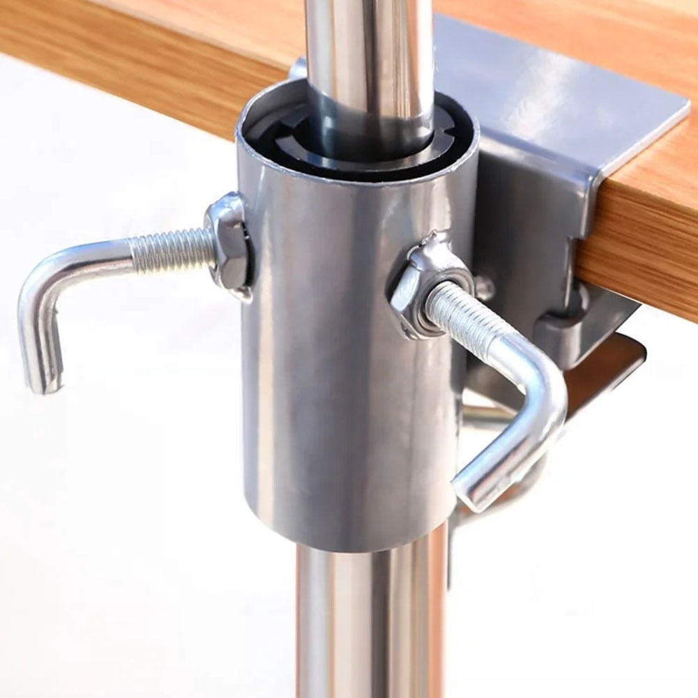 Outdoor Umbrella Clamp Bracket, Adjustable Patio Umbrella Holder for Chair