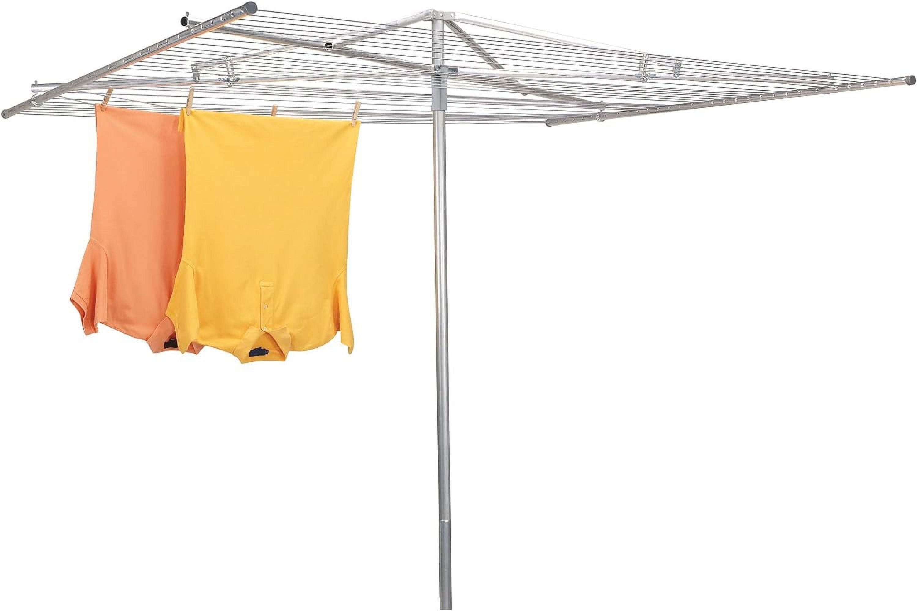 Outdoor Umbrella Drying Rack Aluminum 30Lines with 210 ft