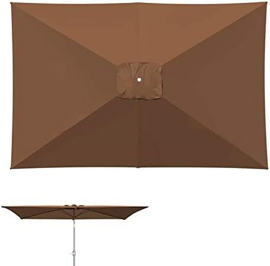 Outdoor Umbrella Replacement Canopy 6Rib Parasol Top Cover (Canopy