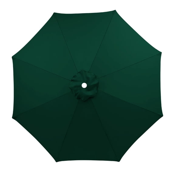 Outdoor Umbrella Replacement Canopy, Replacement Umbrella Canopy, Patio Shade Cover, 8 Ribs, Dark Green, 1 Pc, Backyard Relaxation, Outdoor Seating