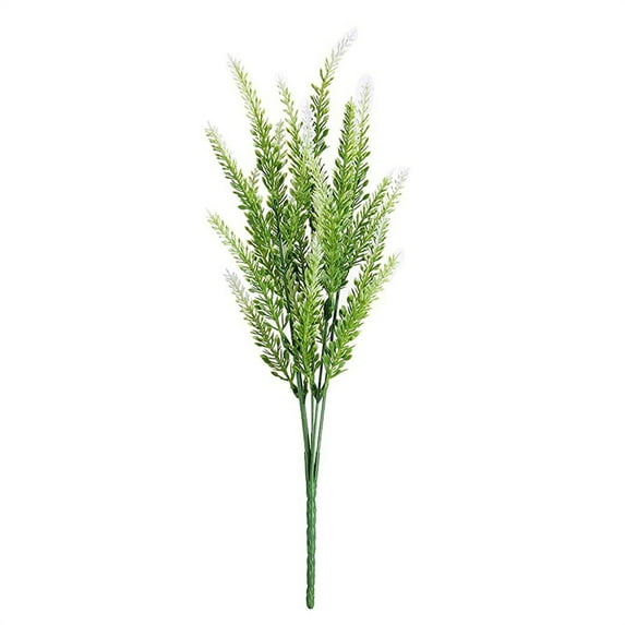 Outdoor Uv Resistant Artificial Plants, Artificial Outdoor Plants, Outdoor Faux Plants for Porch, Artificial Stems, Outdoor Artificial Plants, White Tipped, 22 In, 1 Pc