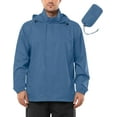 Outdoor Ventures Men's Rain Jacket Waterproof Lightweight Packable Rain