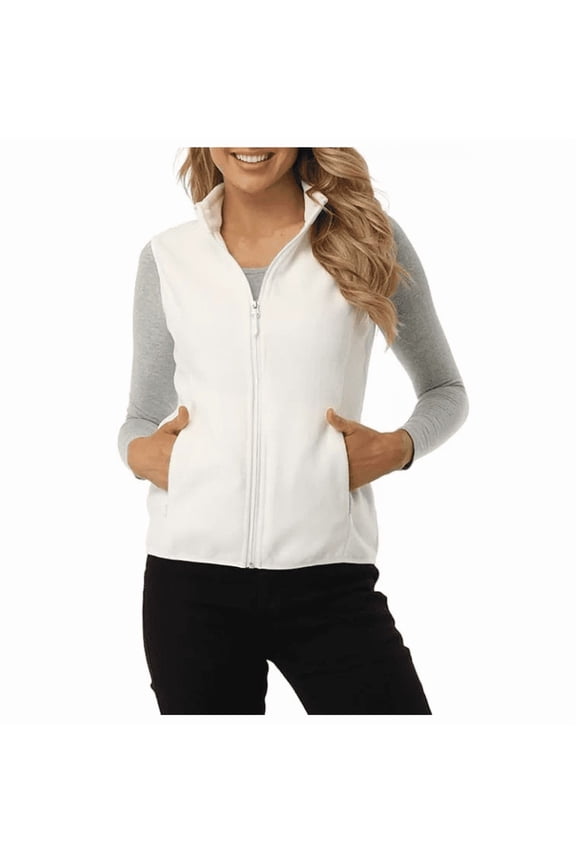 Outdoor Ventures Women's Polar Fleece Zip Vest Outerwear with Pockets,Warm Sleeveless Coat Vest&nbsp;