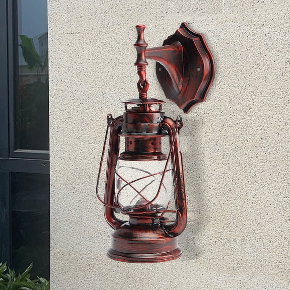 Outdoor Vintage Antique Rustic Lantern Lamp Retro Wall Sconce Light Fixture E27 for Living Room, Bedroom, Porch, Foyer, Hallway, Bar, Caf, Themed Hotel, Stairwel ( Bulb Not Included)