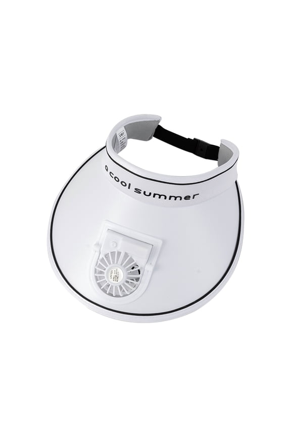 Outdoor Visor Hat with Solar Fan, Fan Visor Hat for Woman, Solar Powered - USB Charging Sun Visor Cooling Hats with Built in, 3 Speed Adjustment - Large Area Sun Protection for Outdoor Beach Travel