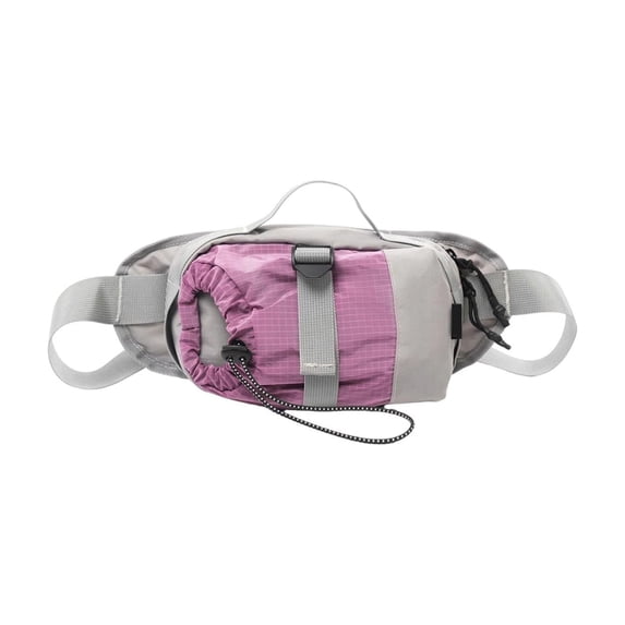 Outdoor Waist Bag with Water Bottle Compartment Lightweight Crossbody Pack for Hiking Running and Daily Use