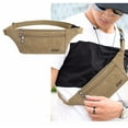 thumbnail image 1 of Outdoor Waist Pack - Crossbody Belt Bag RFID Security Cashier Wallet Thickened Wear Unisex Hiking Adventure Gear Hands-Free Pouch(Khaki), 1 of 6