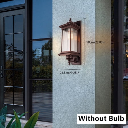 Outdoor Wall Light Fixture Exterior Light Lantern Lamp Porch Patio Sconce Lamp Without Bulb