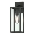 thumbnail image 1 of Outdoor Wall Light Matte Black Exterior Light Fixture for House, Porch, Hallway, Doorway, with Clear Glass Shade, 1 of 10