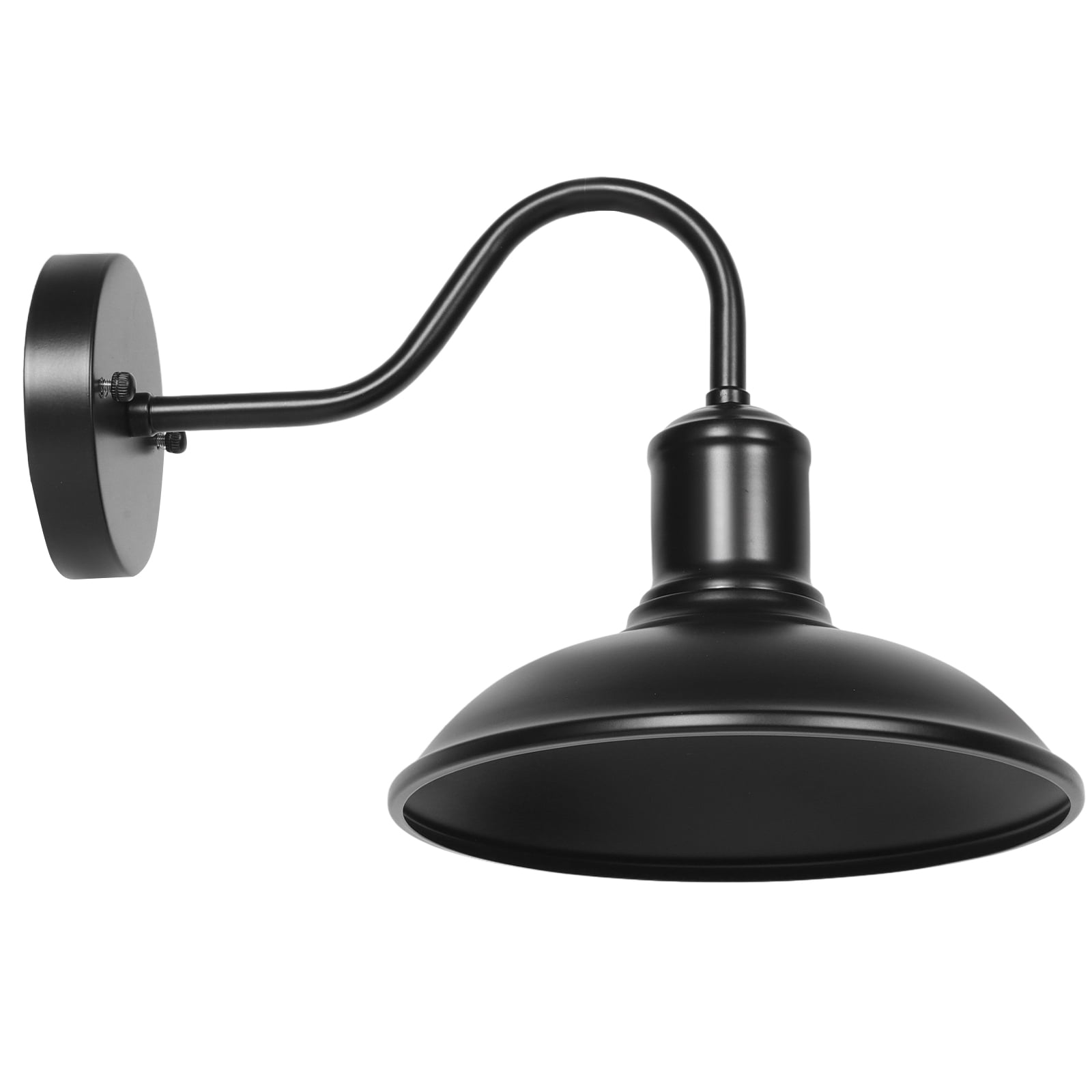 Vintage Iron Outdoor Wall Sconce Waterproof Porch Light Fixture for Hallway in Black