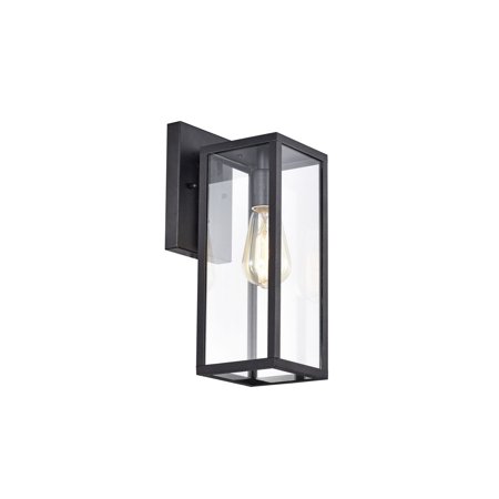 Outdoor Wall Light,Waterproof Outdoor Wall Lamps Porch Lights Wall Lantern, Wall Sconce with Seeded Glass Shade