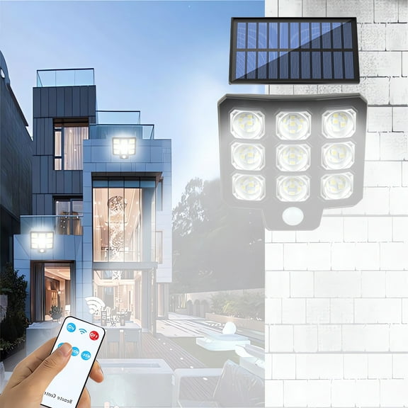 Outdoor Wall Lights Led,Solar Wall Lights Outdoor Waterproof,Solar Wall Lights Decorative,Household Rural Yard Lighting Garage Light Solar Wall Light Solar Light Outdoor Garden Light LED COB