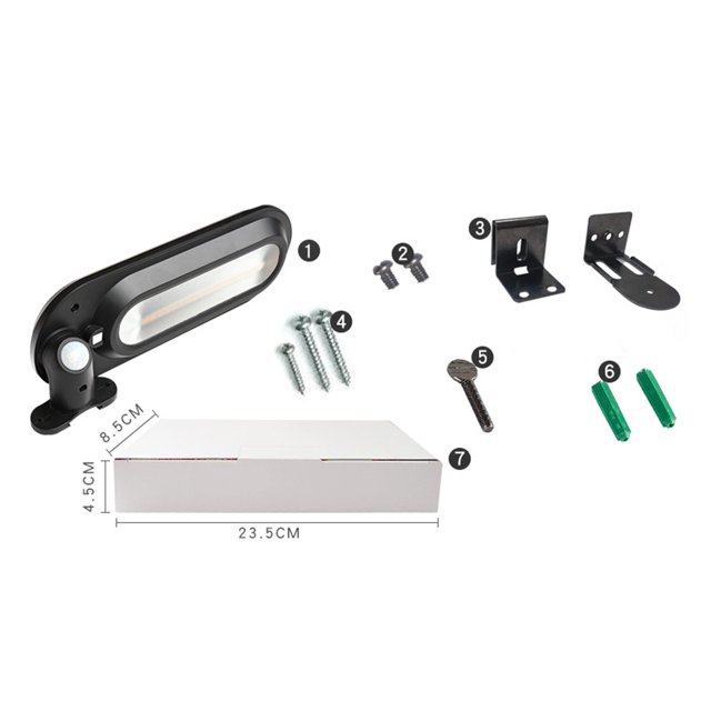 Outdoor Wall Lights Solar Street Lamp Pole Mounted Street Light Garden