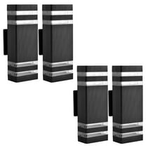 Outdoor Wall Mount Light Fixture 4 Pack, 12W 3000K Warm White LED Lights, Waterproof Aluminum Sconces for Porch Patio Exterior