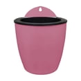 thumbnail image 1 of Outdoor Wall Mounted Container With Drainage Holes Plastic - Black 18x16x12.5cm Hanging Flower Pot for Balcony, Terrace, Indoor & Patio Decor, 1 of 6