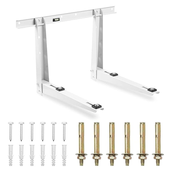 Outdoor Wall Mounting Bracket for Ductless 6000-36000 BTU Mini Split, Compressor and Heat Pump System, Easy to Install Universal Heavy Duty Mini Split Bracket, Supports up to 485 LBS