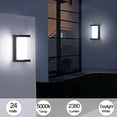 Outdoor Wall Sconce Lights, 24W 5000K daylight White Aluminum Exterior
