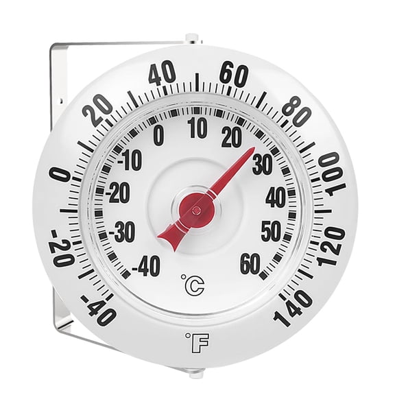 Outdoor Wall Thermometer for Patio , 3.66" Easy-Read , -40-60C / -40-140F Dual Scale, 360 Adjustable Bracket