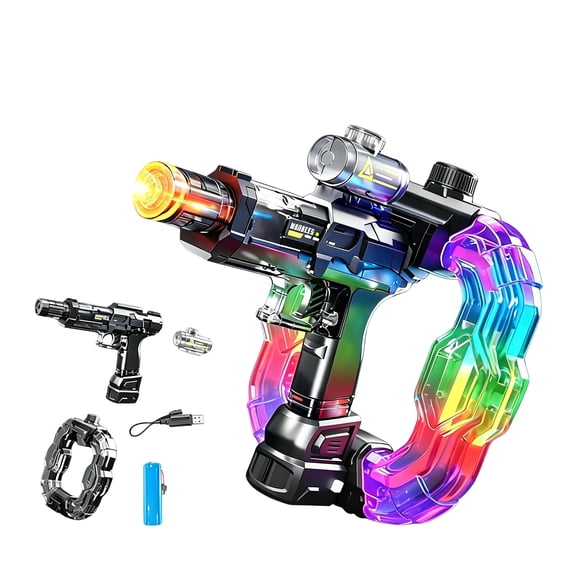 Outdoor Water Blaster Toy for Adults with Light and Sound Effects Large Capacity Rechargeable Battery Summer Play for Backyard Pool Park