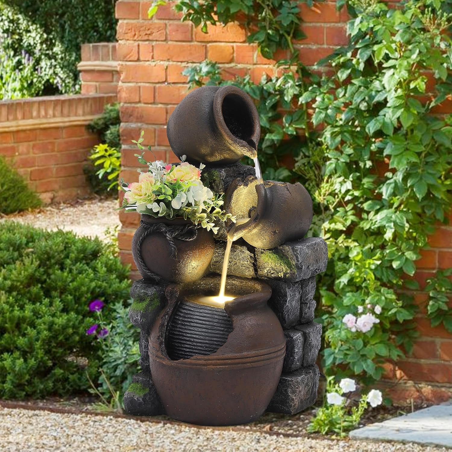 Traditional 4 Pot Water Fountain