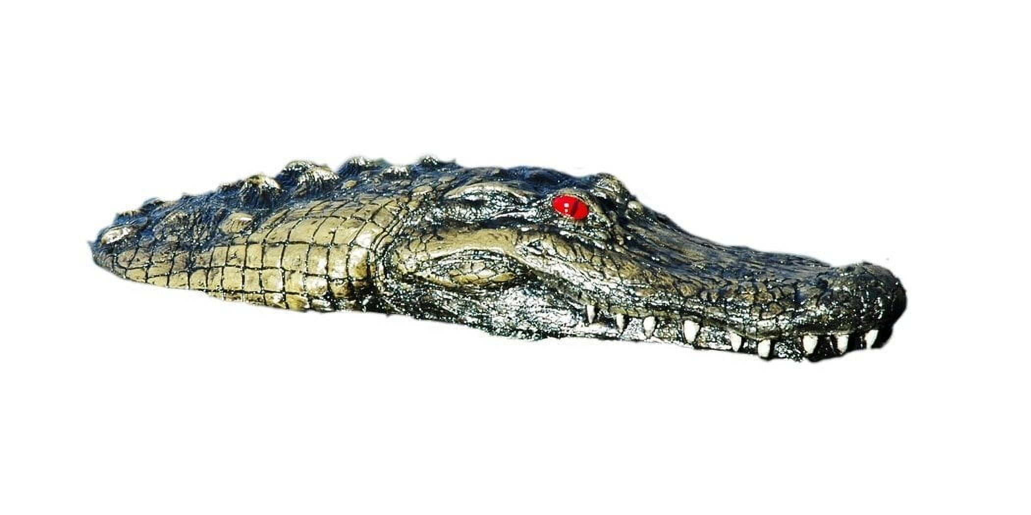 Realistic Black and Green Floating Alligator Pond Protector