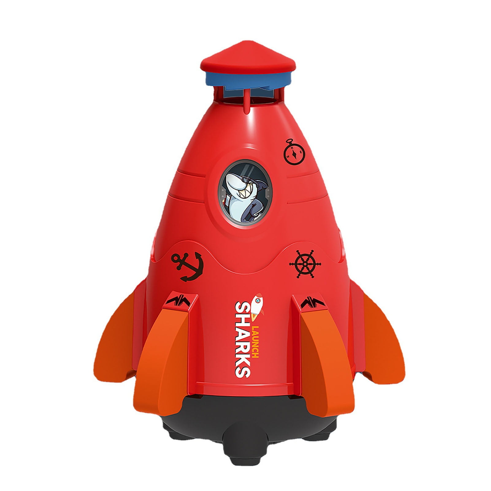 Outdoor Water Spray Launcher 360°Rotating Flying Water Toy Water Pressure Sprinkler Toy for Kids