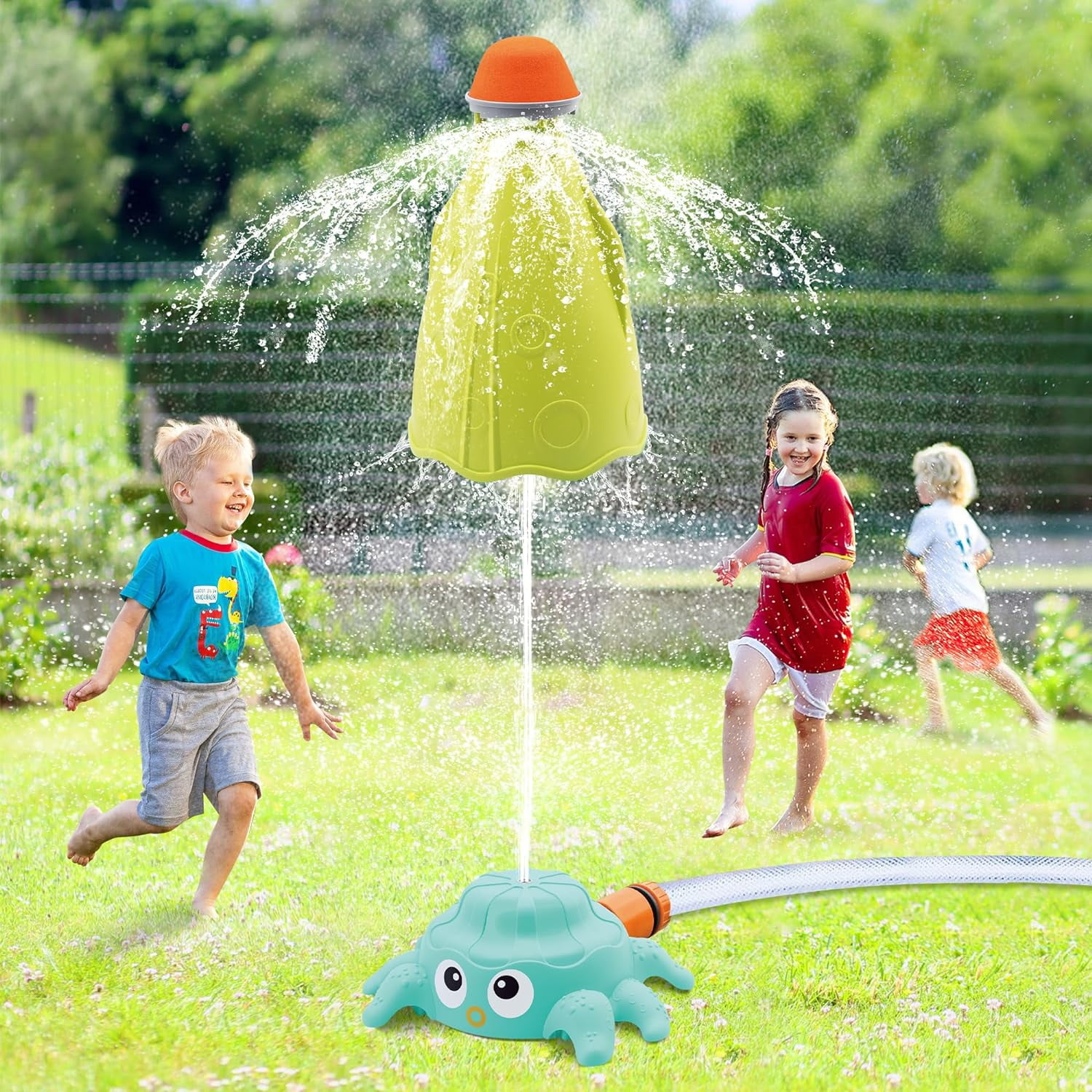 Outdoor Water Spray Sprinkler for Kids and Toddlers Backyard Spinning Rocket Sprinkler Toy Water Toys for Toddlers Boys Girls 3 4 5 6 7 8 9 Year Old Walmart Business Supplies