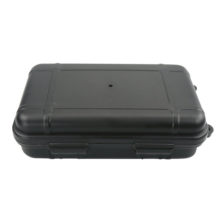 Outdoor Waterproof Boxes Edc Tool Airtight Case Holder Organizers (Black Xl)