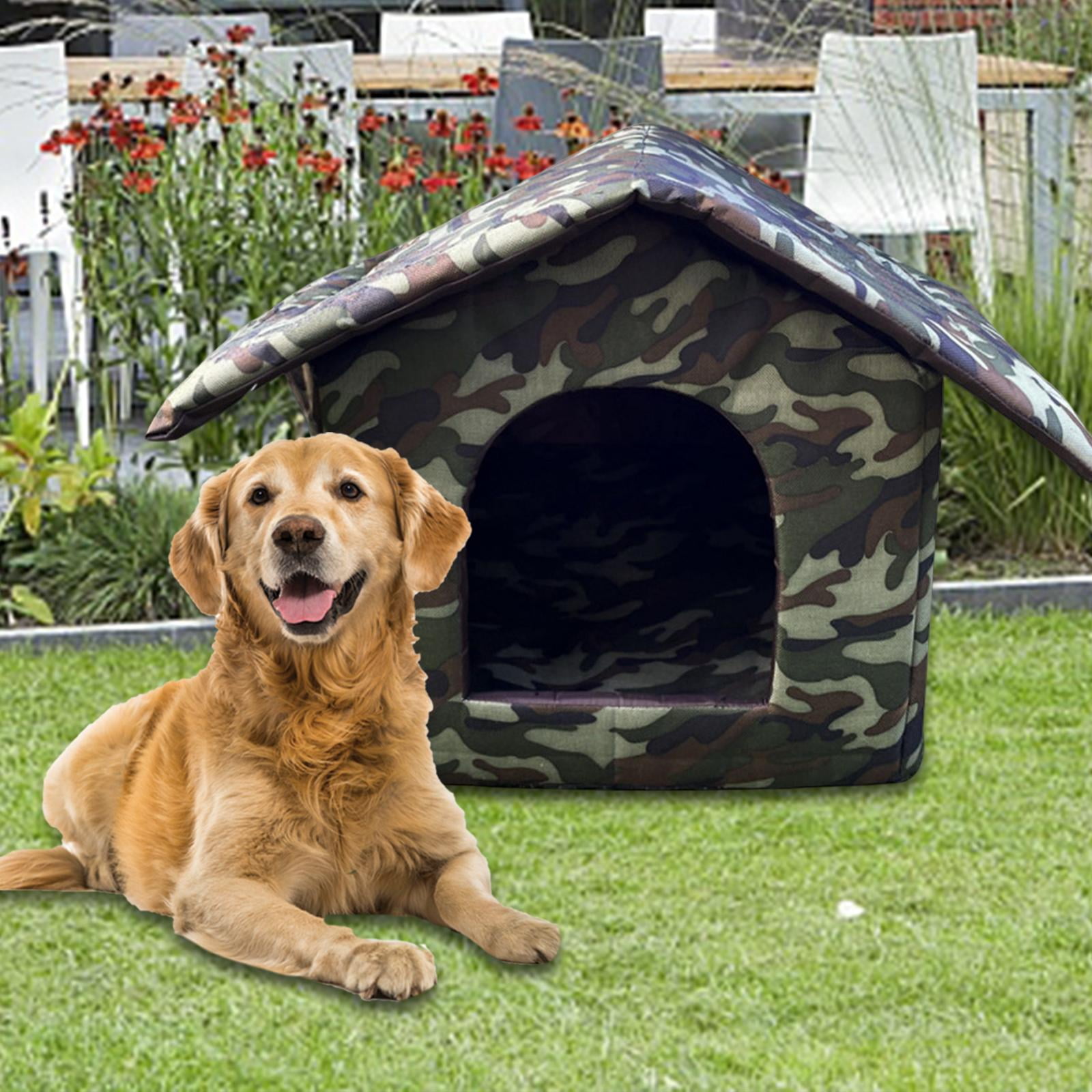 Outdoor Waterproof Cat House Kitty Shelter Stray Cat Nest Rainproof with Removable Cushion and Roof Pet House Small Dog Kennel for Winter 35cmx33cmx30cm