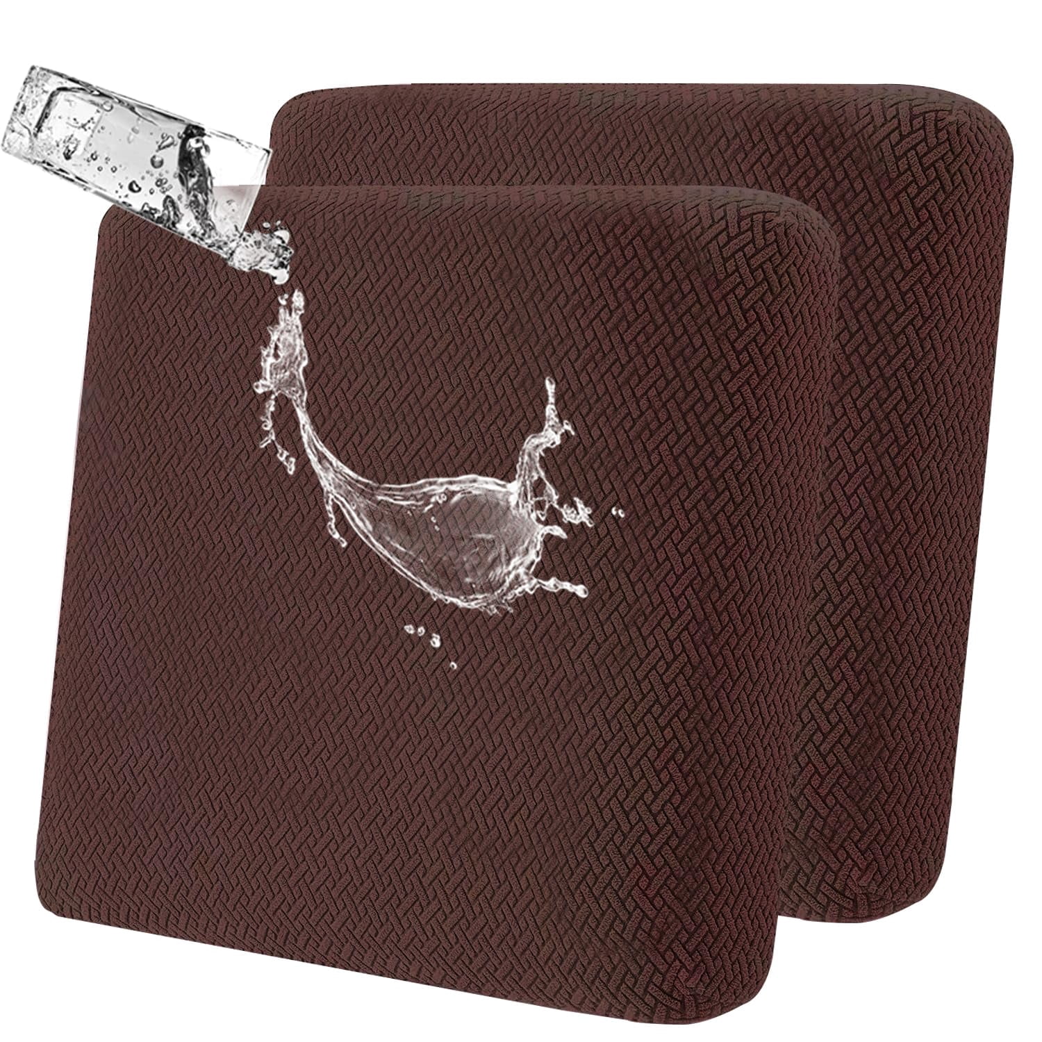 Outdoor Waterproof Couch Cushion Covers, Stretch Individual Patio Chair Cushion Outdoor Seat Cushion Pad
