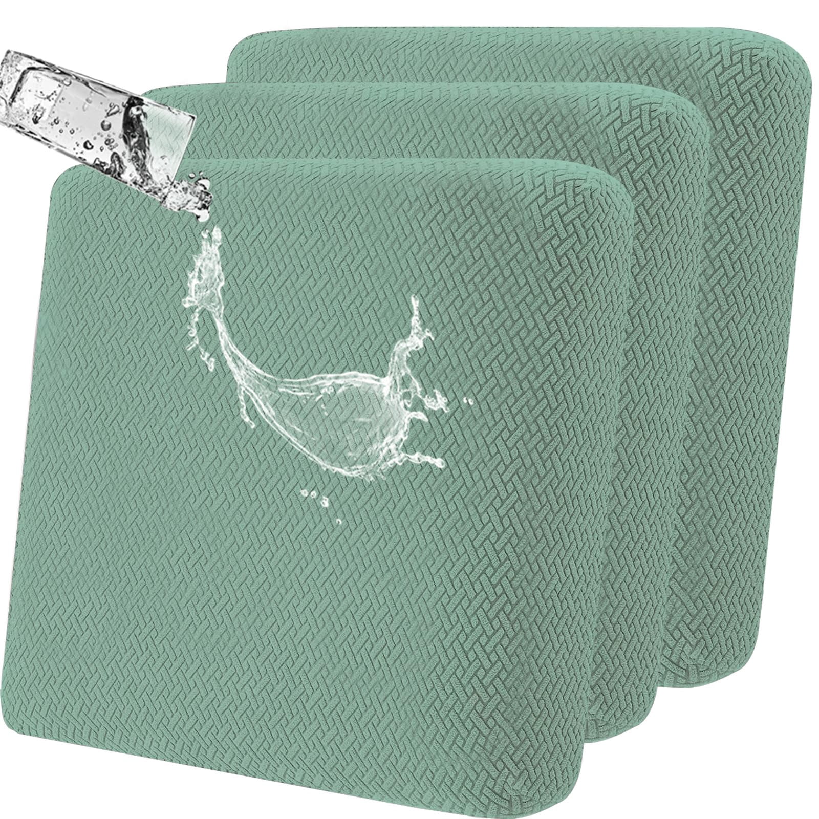 Outdoor Waterproof Couch Cushion Covers, Stretch Individual Patio Chair Cushion Outdoor Seat Cushion Pad