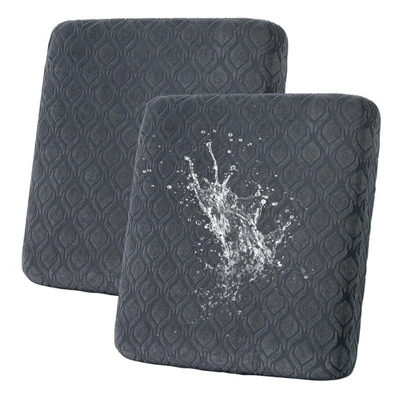 Outdoor Waterproof Cushion Covers,Stretch Patio Cushion Covers Replacement Sofa Washable Cushion Slipcover