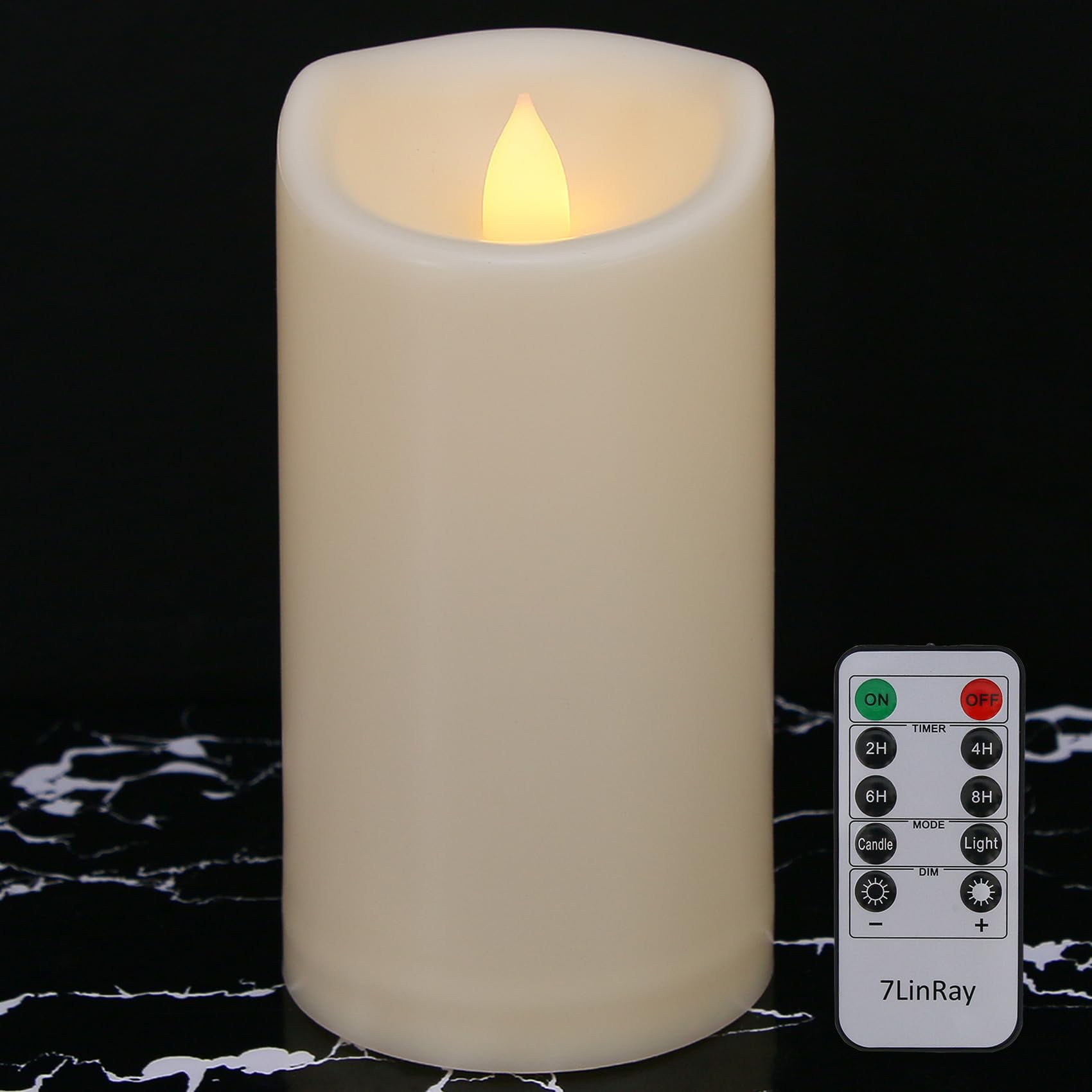 Outdoor Waterproof Flameless Candles Remote Timers, Long Battery