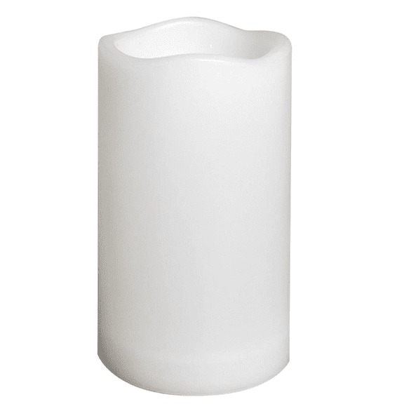 Outdoor Waterproof Flameless Pillar Candles, LED Battery Operated Candles - 7.5*12.5CM