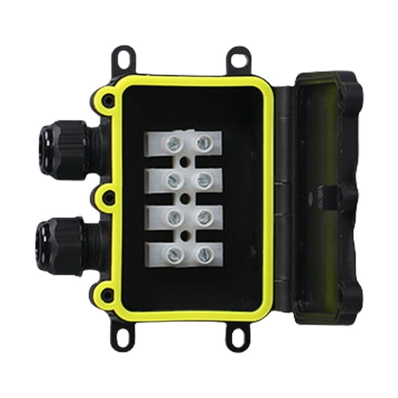 Outdoor Waterproof Junction Box 2 Way Plug Line Underground Electrical Junction Box Cable Connector Easy to Install