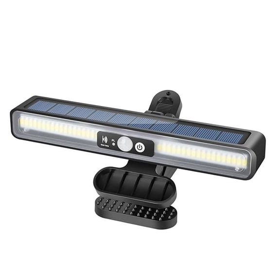 Outdoor Waterproof LED Solar Courtyard Motion Light, Clip On Super Bright Motion Sensor Camping Lamp, Three Mode Home Security Lighting for Patio Yard Garage