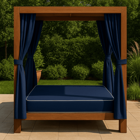 Outdoor Waterproof Mattress 8-Inch, Queen Size, Easy to Clean, Comfortable Foam Mattress, Made in USA