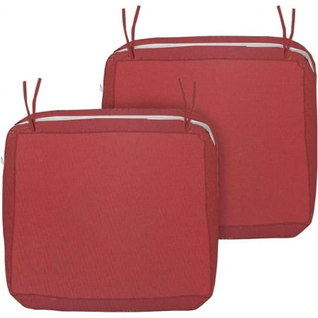 Outdoor Waterproof Patio Cushion Covers 24" X 22" X 4" Set of 2 Replacement Slipcovers Decorative Cushion Cover for Chair Seat Garden Bench Porch Couch S005-R-24X22X4-2PC Cover