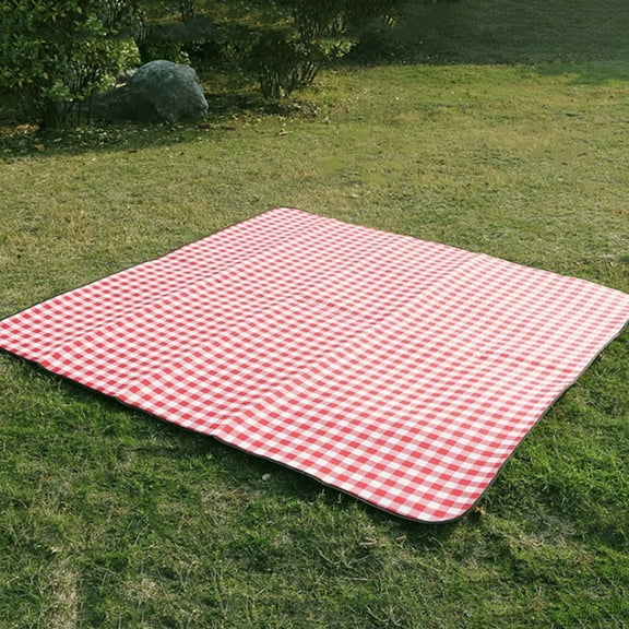 Outdoor Waterproof Picnic Mat Blanket, Red Cloth Camping Beach Mat, Family Gathering Holiday Celebration Gift Arrangement, Spacious Comfortable Portable Outdoor Adventure Essential, AESTIVO