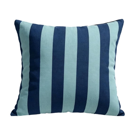 Outdoor Waterproof Pillow Cover 18x18 - Geometric Stripe Decorative Cushion Case Patterned Square Throw for Sofa Couch, Patio, Garden
