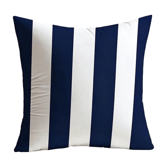 Outdoor Waterproof Pillow Cover, Geometric Stripe Pattern, Simple Style Sofa Chair Cushion Case for Home, Living Room, Bedroom, Office, Patio and Outdoor Use